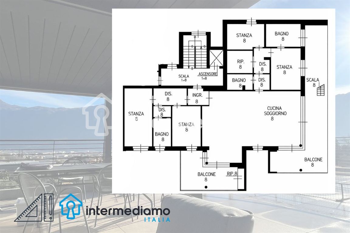 IL PIU' BELL' APPARTAMENTO DI RIVA DEL GARDA - Attico Residenziale Riva del Garda